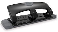 3-HOLE PUNCH, SWINGLINE, DESKTOP, LOW FORCE, 20 SHEET CAPACITY, BLACK/GREY MAIN